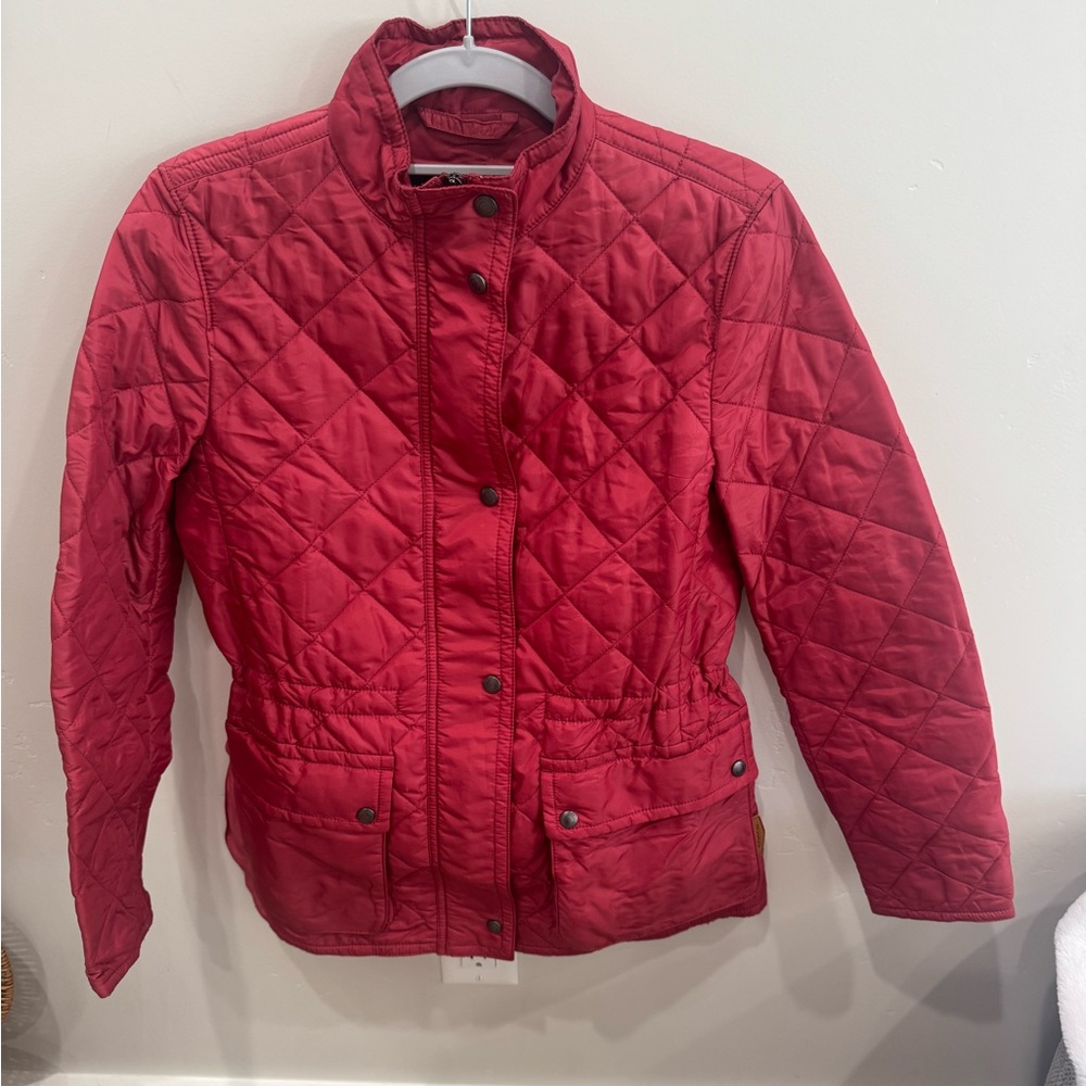 Coach Red Quilted Jacket size x-small